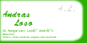 andras loso business card